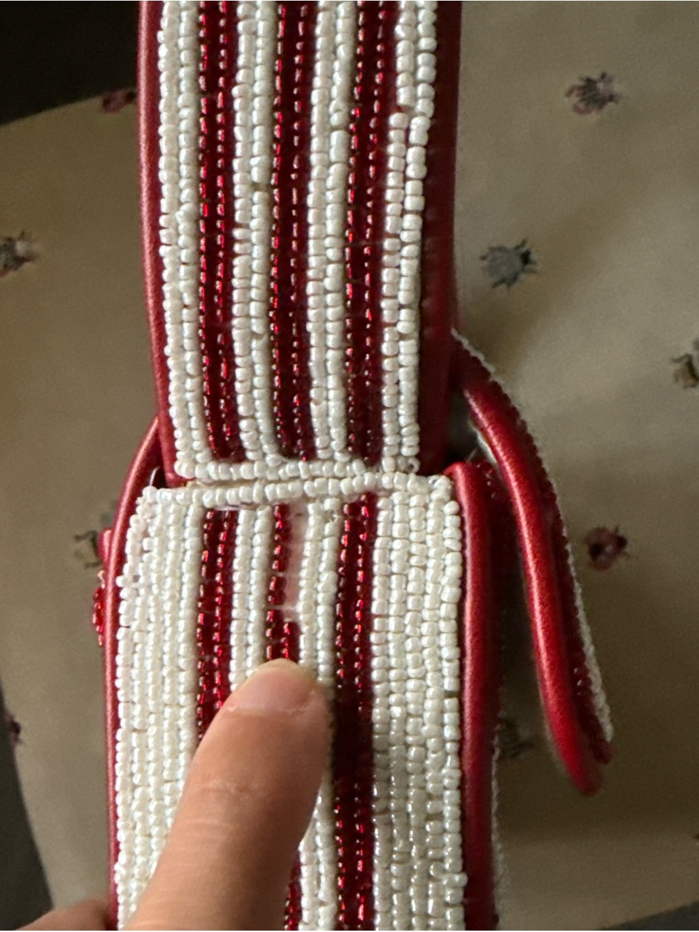 STAUD Tommy Beaded Bag, Derby - Picture 7 of 9